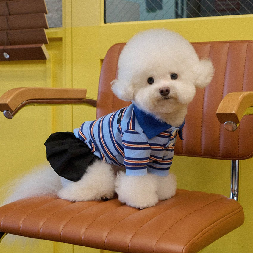 【予約】マルチストライプストリングポロTシャツ