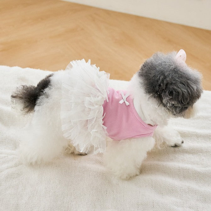 【予約】リボンチュールワンピース