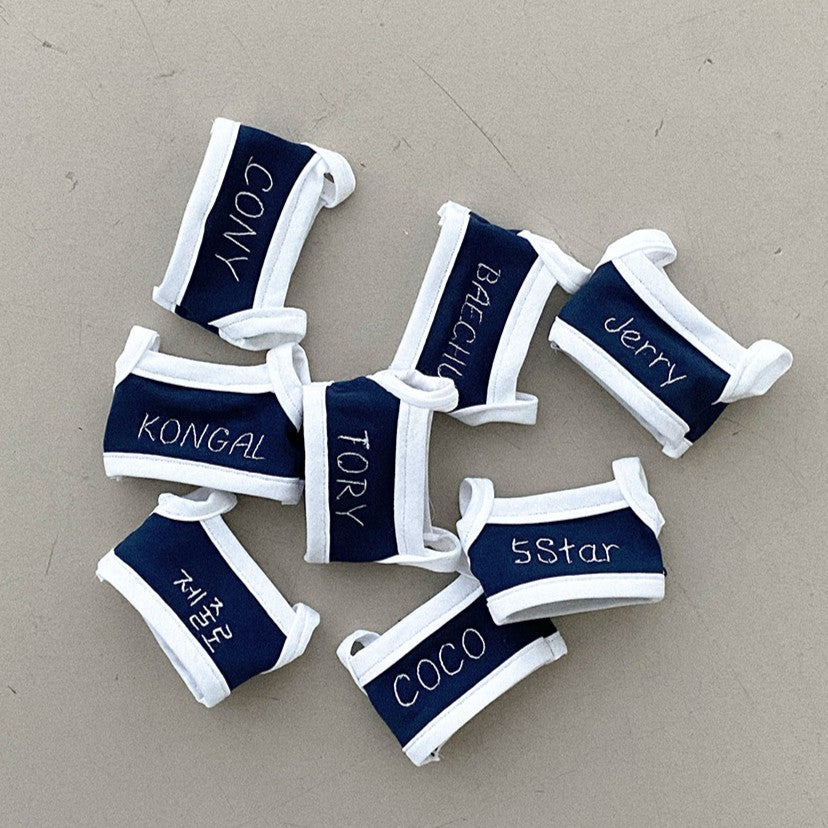 【予約】くまのぬいぐるみプープバッグキーリング（くまさん本体＋衣装部分にイニシャル刻印）